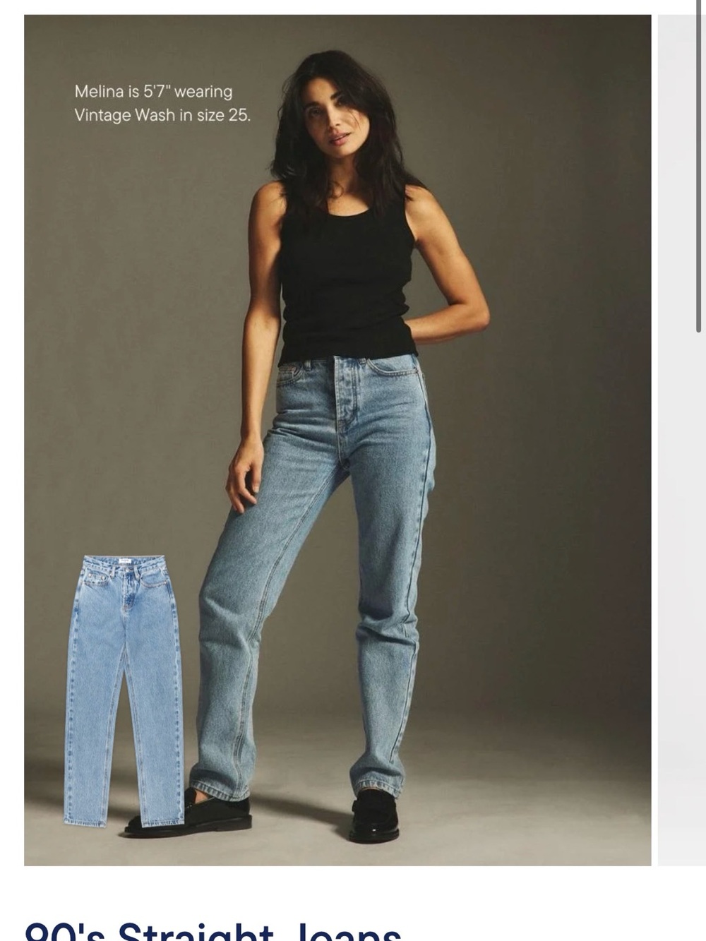 Vintage Wash Women's 90's Straight Jeans - Light Blue